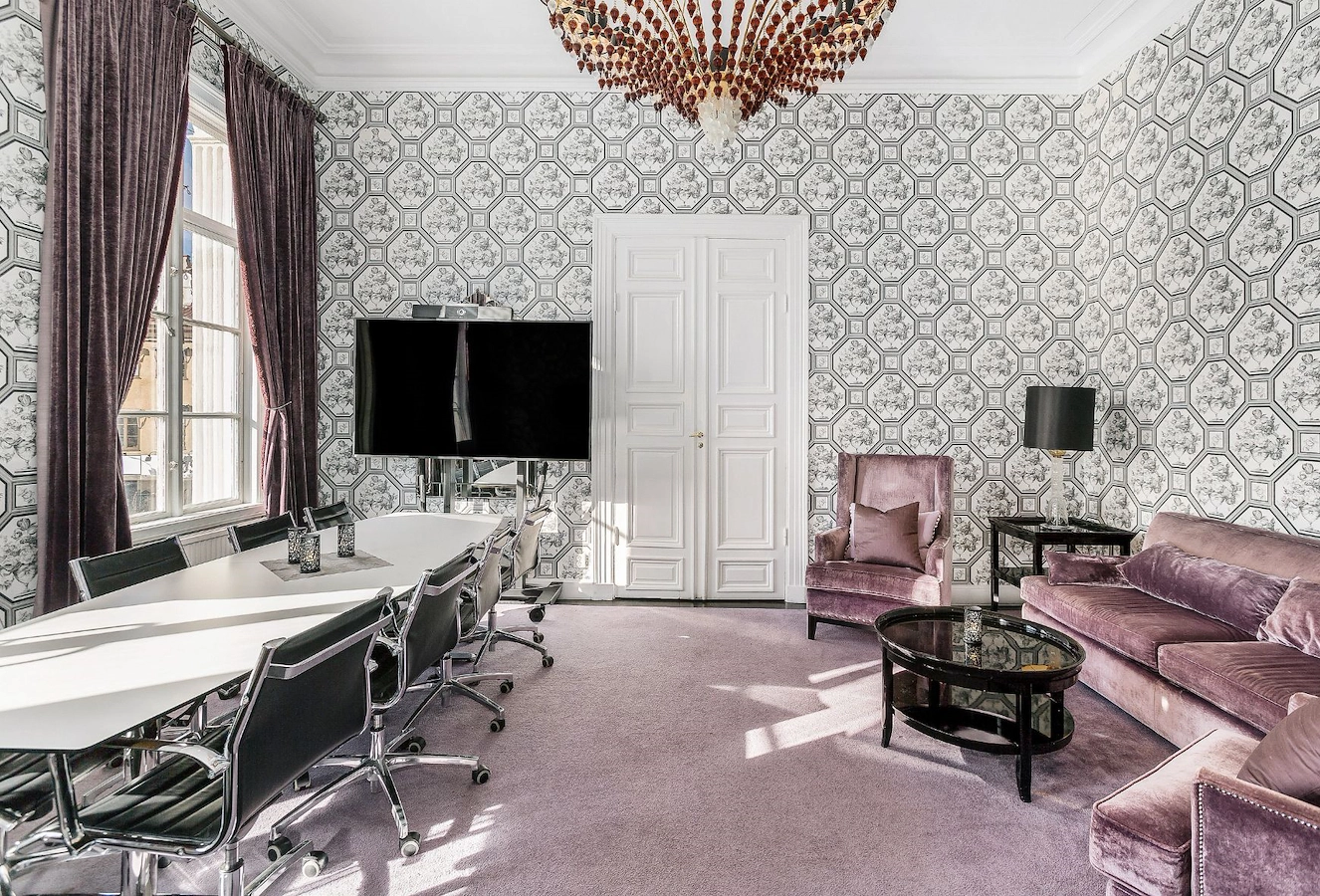 Ljust och fräscht konferensrum på Vimmerby Stadshotell